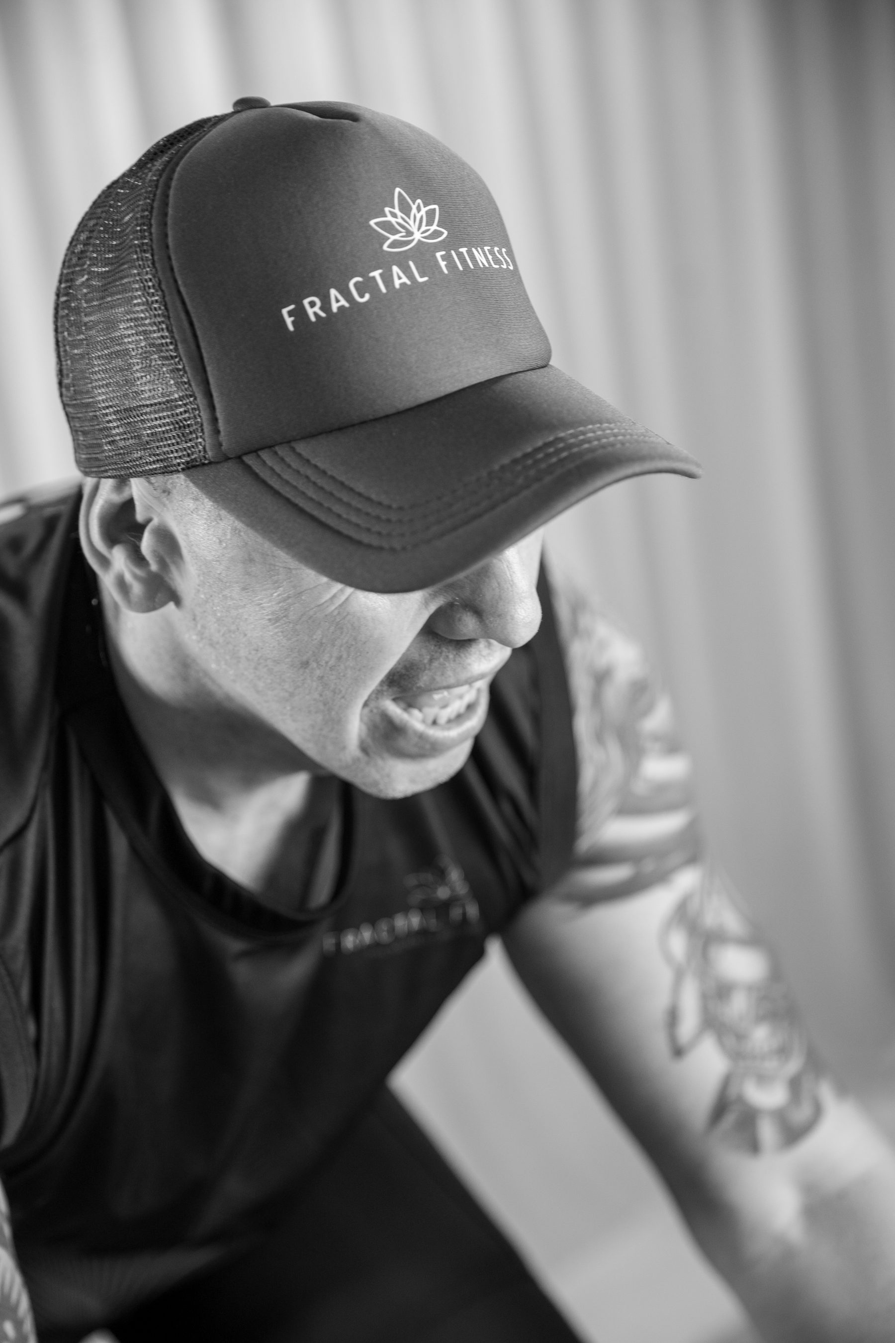 Pablo García durante una clase de Fractal Fitness